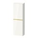 Duravit Halbhochschrank D-Neo 40x24cm, 1 Tür, 4 Bö, An L, g pol/w hgl-1