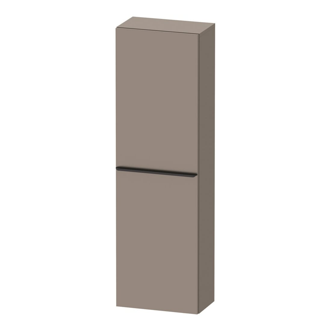 Duravit Halbhochschrank D-Neo 40x24cm, 1 Tür, 4 Bö, An L, sw/Bas ma