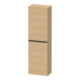 Duravit Halbhochschrank D-Neo 40x24cm, 1 Tür, 4 Bö, An L, sw/Ei Nat-1