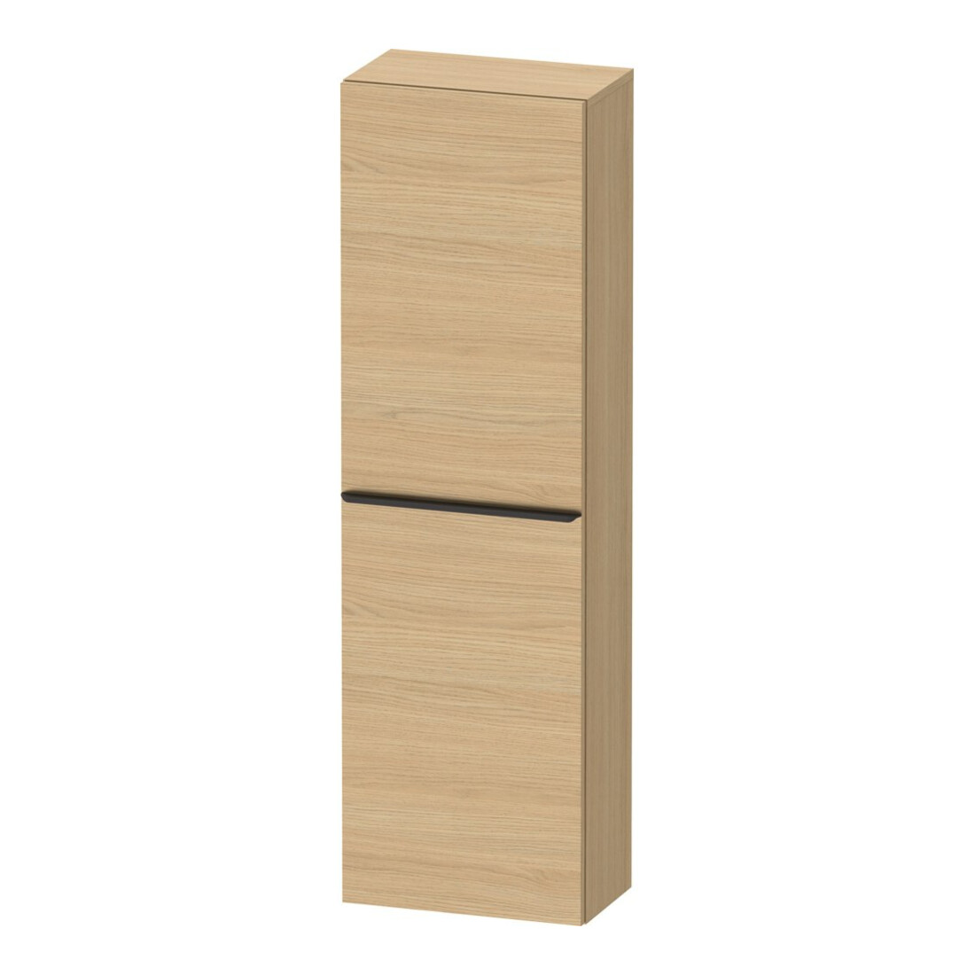 Duravit Halbhochschrank D-Neo 40x24cm, 1 Tür, 4 Bö, An L, sw/Ei Nat