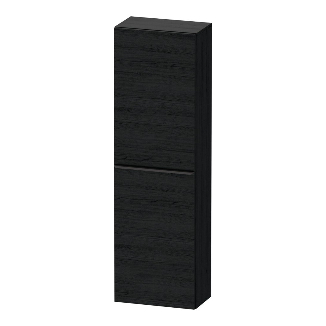 Duravit Halbhochschrank D-Neo 40x24cm, 1 Tür, 4 Bö, An L, sw/Ei sw