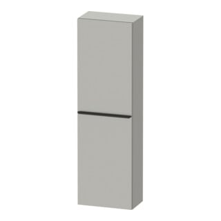 Duravit Halbhochschrank D-Neo 40x24cm, 1 Tür, 4 Bö, An L, sw/gr ma