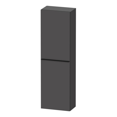 Duravit Halbhochschrank D-Neo 40x24cm, 1 Tür, 4 Bö, An L, sw/Grap ma