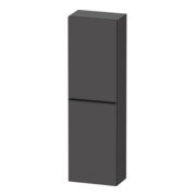 Duravit Halbhochschrank D-Neo 40x24cm, 1 Tür, 4 Bö, An L, sw/Grap ma