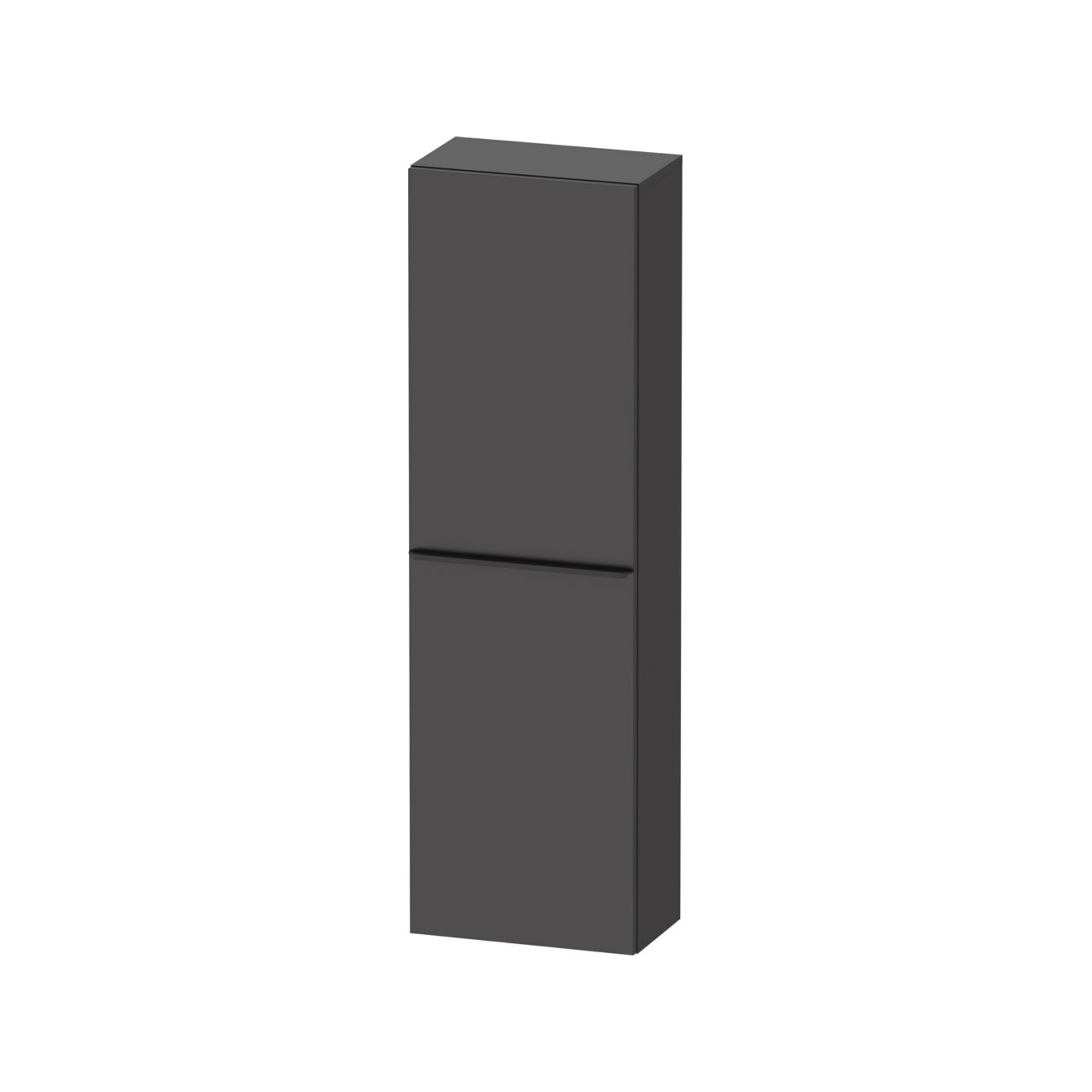 Duravit Halbhochschrank D-Neo 40x24cm, 1 Tür, 4 Bö, An L, sw/Grap ma