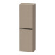Duravit Halbhochschrank D-Neo 40x24cm, 1 Tür, 4 Bö, An L, sw/Leinen-1