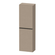 Duravit Halbhochschrank D-Neo 40x24cm, 1 Tür, 4 Bö, An L, sw/Leinen