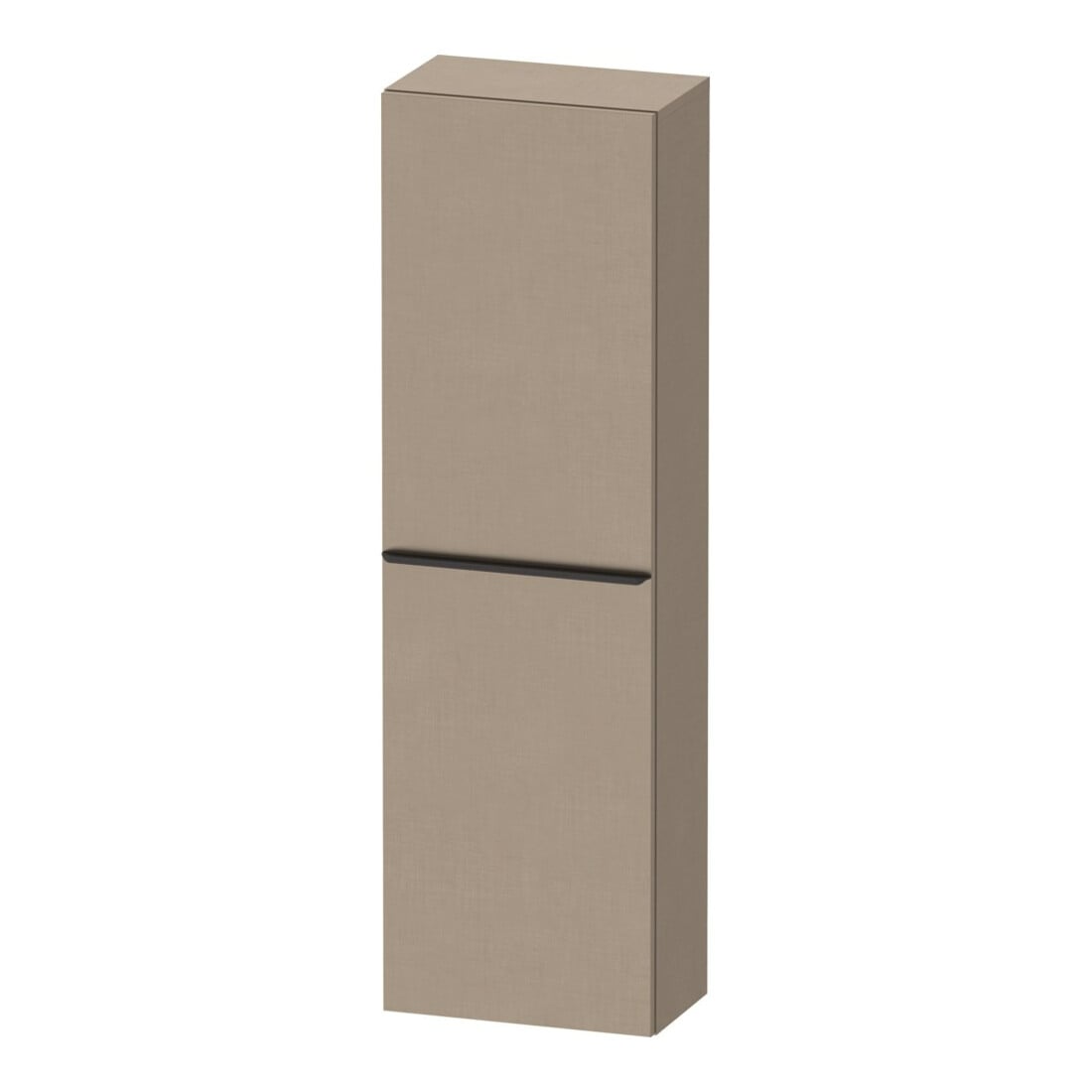 Duravit Halbhochschrank D-Neo 40x24cm, 1 Tür, 4 Bö, An L, sw/Leinen