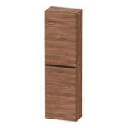 Duravit Halbhochschrank D-Neo 40x24cm, 1 Tür, 4 Bö, An L, sw/Nuss Nat