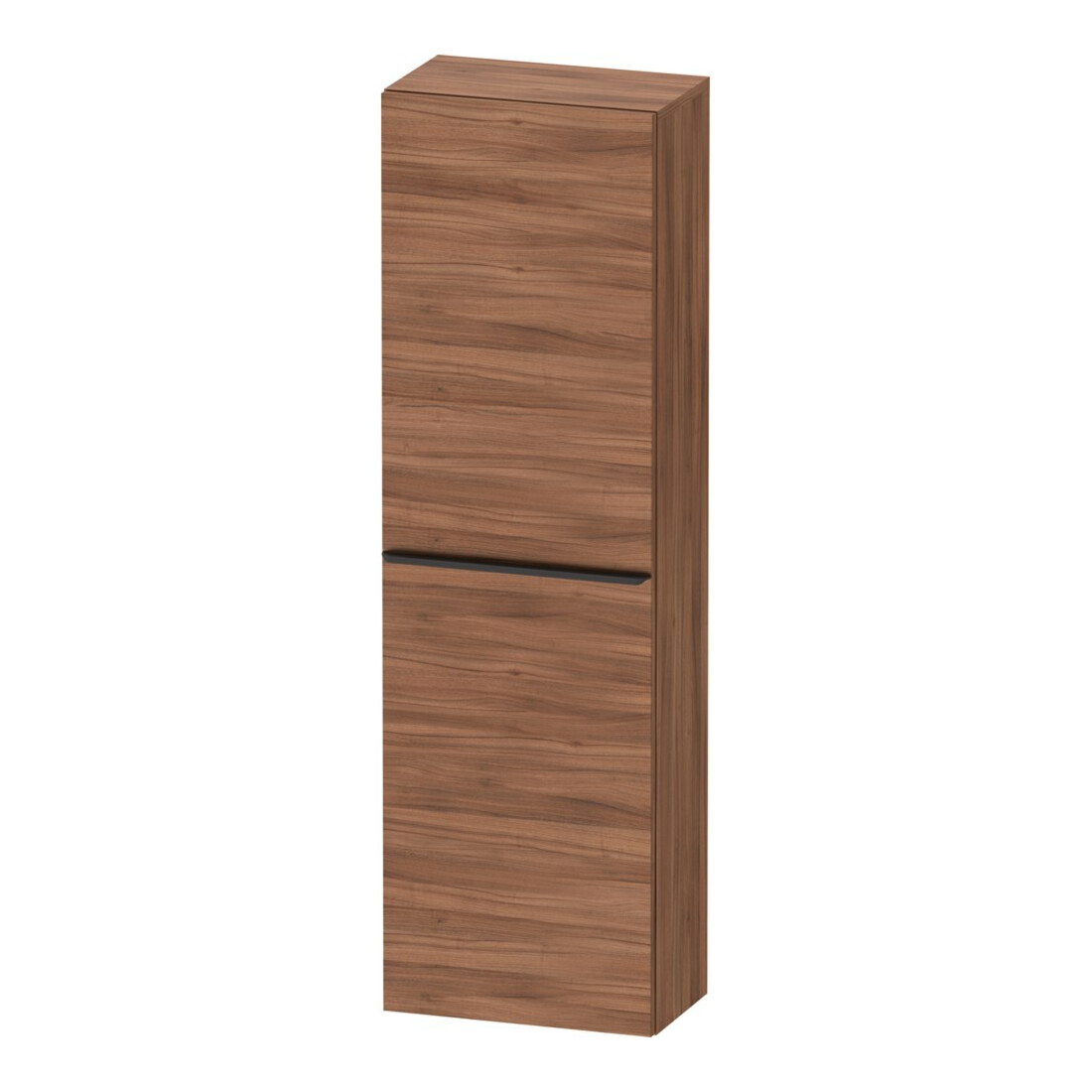 Duravit Halbhochschrank D-Neo 40x24cm, 1 Tür, 4 Bö, An L, sw/Nuss Nat
