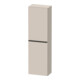 Duravit Halbhochschrank D-Neo 40x24cm, 1 Tür, 4 Bö, An L, sw/Taup ma-1