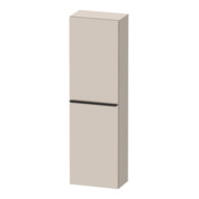 Duravit Halbhochschrank D-Neo 40x24cm, 1 Tür, 4 Bö, An L, sw/Taup ma