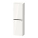 Duravit Halbhochschrank D-Neo 40x24cm, 1 Tür, 4 Bö, An L, sw/w hgl-1