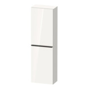 Duravit Halbhochschrank D-Neo 40x24cm, 1 Tür, 4 Bö, An L, sw/w hgl