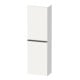Duravit Halbhochschrank D-Neo 40x24cm, 1 Tür, 4 Bö, An L, sw/w ma-1