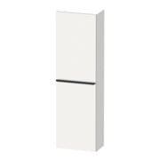 Duravit Halbhochschrank D-Neo 40x24cm, 1 Tür, 4 Bö, An L, sw/w ma