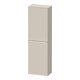 Duravit Halbhochschrank D-Neo 40x24cm, 1 Tür, 4 Bö, An li, chr/Taup ma-1