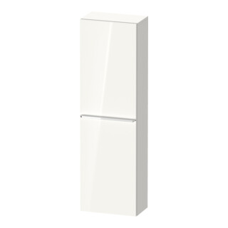 Duravit Halbhochschrank D-Neo 40x24cm, 1 Tür, 4 Bö, An li, chr/we hgl