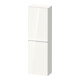 Duravit Halbhochschrank D-Neo 40x24cm, 1 Tür, 4 Bö, An li, chr/we hgl-1
