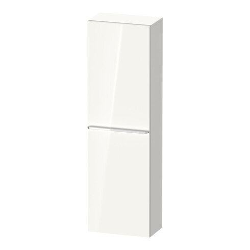 Duravit Halbhochschrank D-Neo 40x24cm, 1 Tür, 4 Bö, An li, chr/we hgl
