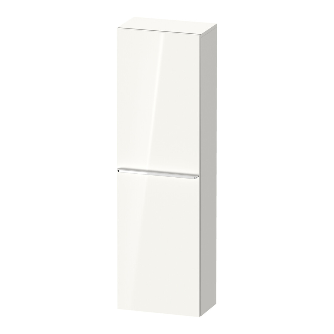 Duravit Halbhochschrank D-Neo 40x24cm, 1 Tür, 4 Bö, An li, chr/we hgl