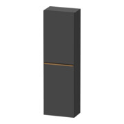 Duravit Halbhochschrank D-Neo 40x24cm, 1 Tür, 4 Bö, An R, b geb/Gra ma
