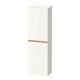 Duravit Halbhochschrank D-Neo 40x24cm, 1 Tür, 4 Bö, An R, b geb/we hgl-1