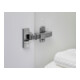 Duravit Halbhochschrank D-Neo 40x24cm, 1 Tür, 4 Bö, An R, ch/Ei marm.