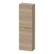 Duravit Halbhochschrank D-Neo 40x24cm, 1 Tür, 4 Bö, An R, g pol/Ei ma