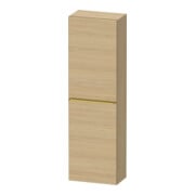 Duravit Halbhochschrank D-Neo 40x24cm, 1 Tür, 4 Bö, An R, g pol/Ei Nat