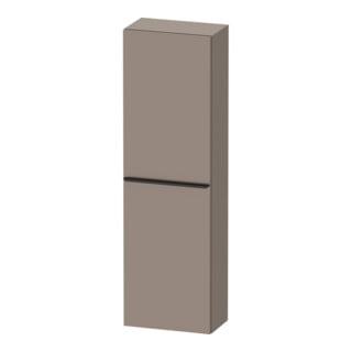 Duravit Halbhochschrank D-Neo 40x24cm, 1 Tür, 4 Bö, An R, sw/Bas ma