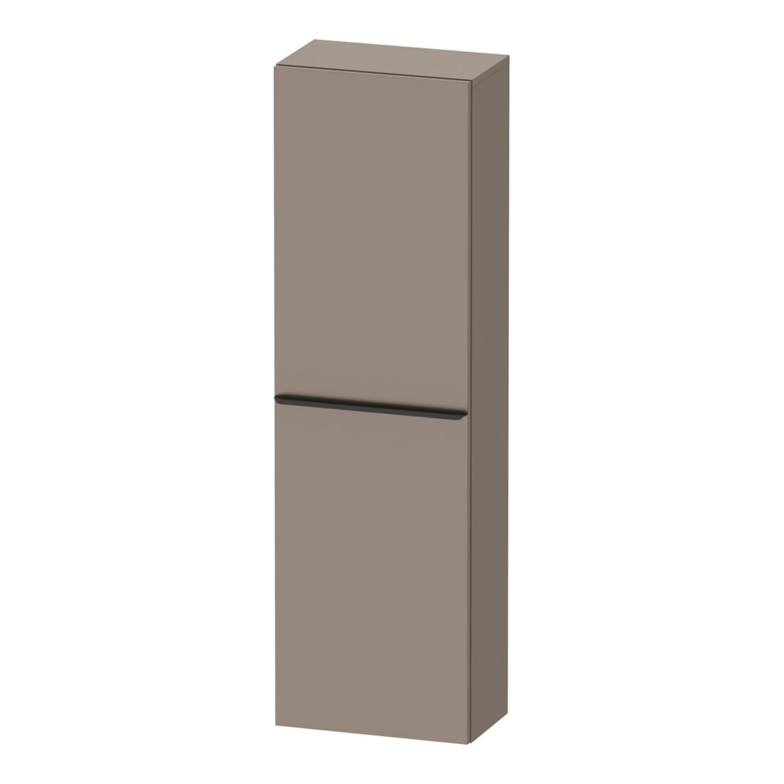 Duravit Halbhochschrank D-Neo 40x24cm, 1 Tür, 4 Bö, An R, sw/Bas ma