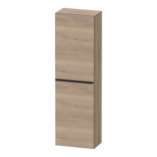 Duravit Halbhochschrank D-Neo 40x24cm, 1 Tür, 4 Bö, An R, sw/Ei marm.