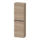 Duravit Halbhochschrank D-Neo 40x24cm, 1 Tür, 4 Bö, An R, sw/Ei marm.-1
