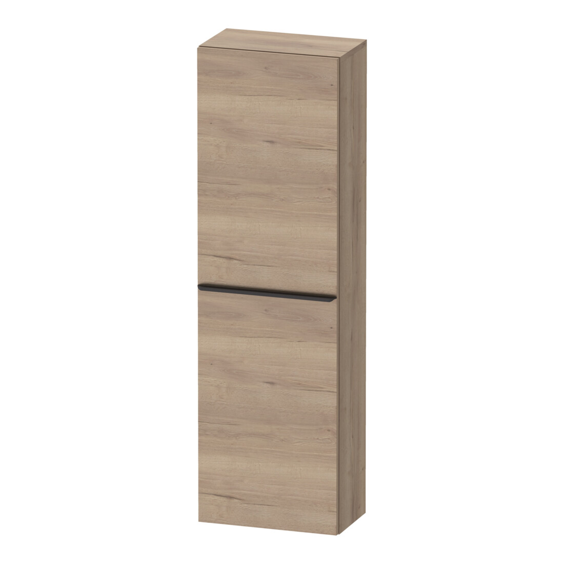Duravit Halbhochschrank D-Neo 40x24cm, 1 Tür, 4 Bö, An R, sw/Ei marm.