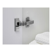 Duravit Halbhochschrank D-Neo 40x24cm, 1 Tür, 4 Bö, An R, sw/Ei marm.-5