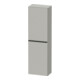 Duravit Halbhochschrank D-Neo 40x24cm, 1 Tür, 4 Bö, An R, sw/gr ma-1