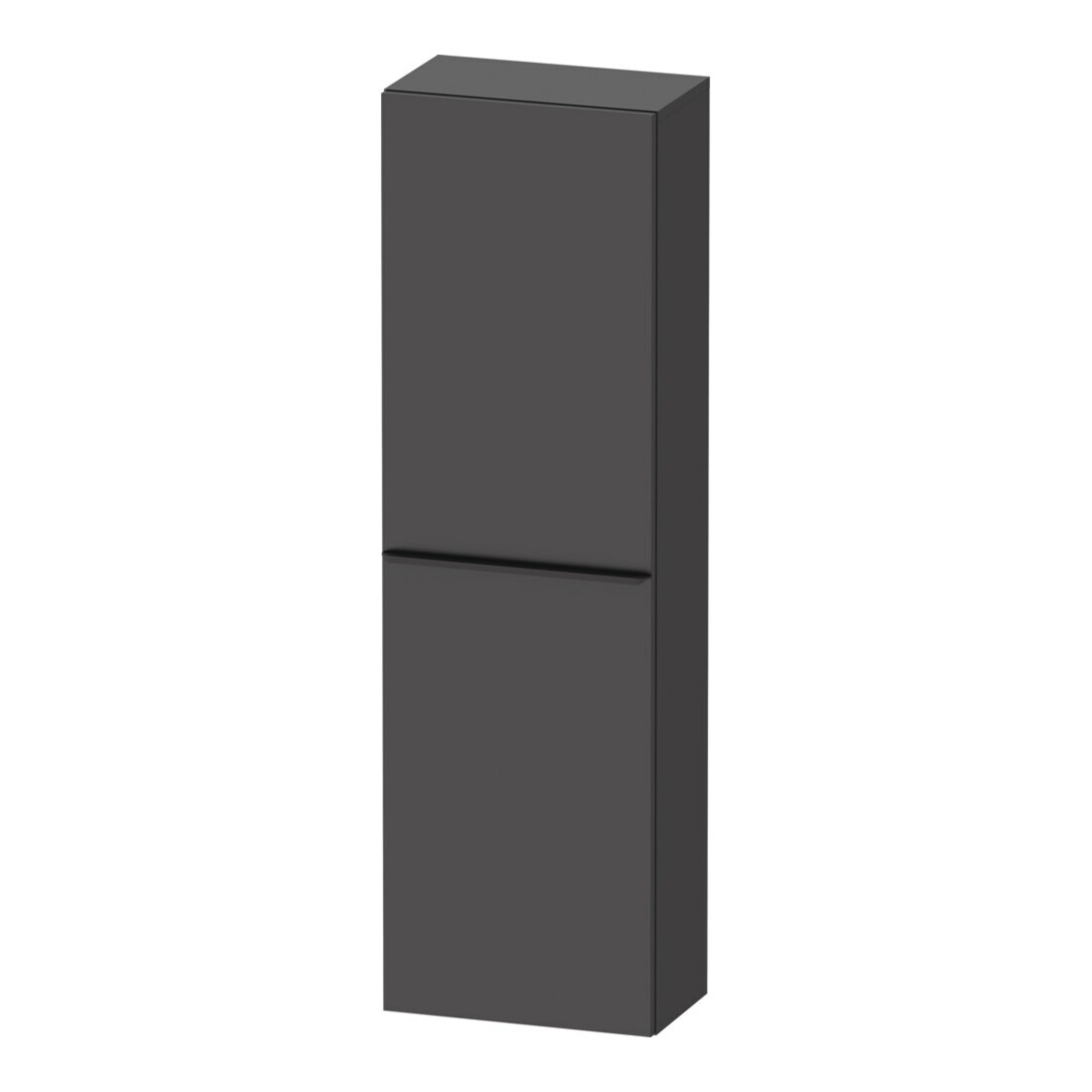 Duravit Halbhochschrank D-Neo 40x24cm, 1 Tür, 4 Bö, An R, sw/Grap ma