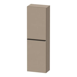 Duravit Halbhochschrank D-Neo 40x24cm, 1 Tür, 4 Bö, An R, sw/Leinen
