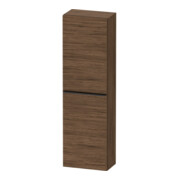 Duravit Halbhochschrank D-Neo 40x24cm, 1 Tür, 4 Bö, An R, sw/Nuss dkl.