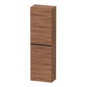 Duravit Halbhochschrank D-Neo 40x24cm, 1 Tür, 4 Bö, An R, sw/Nuss Nat
