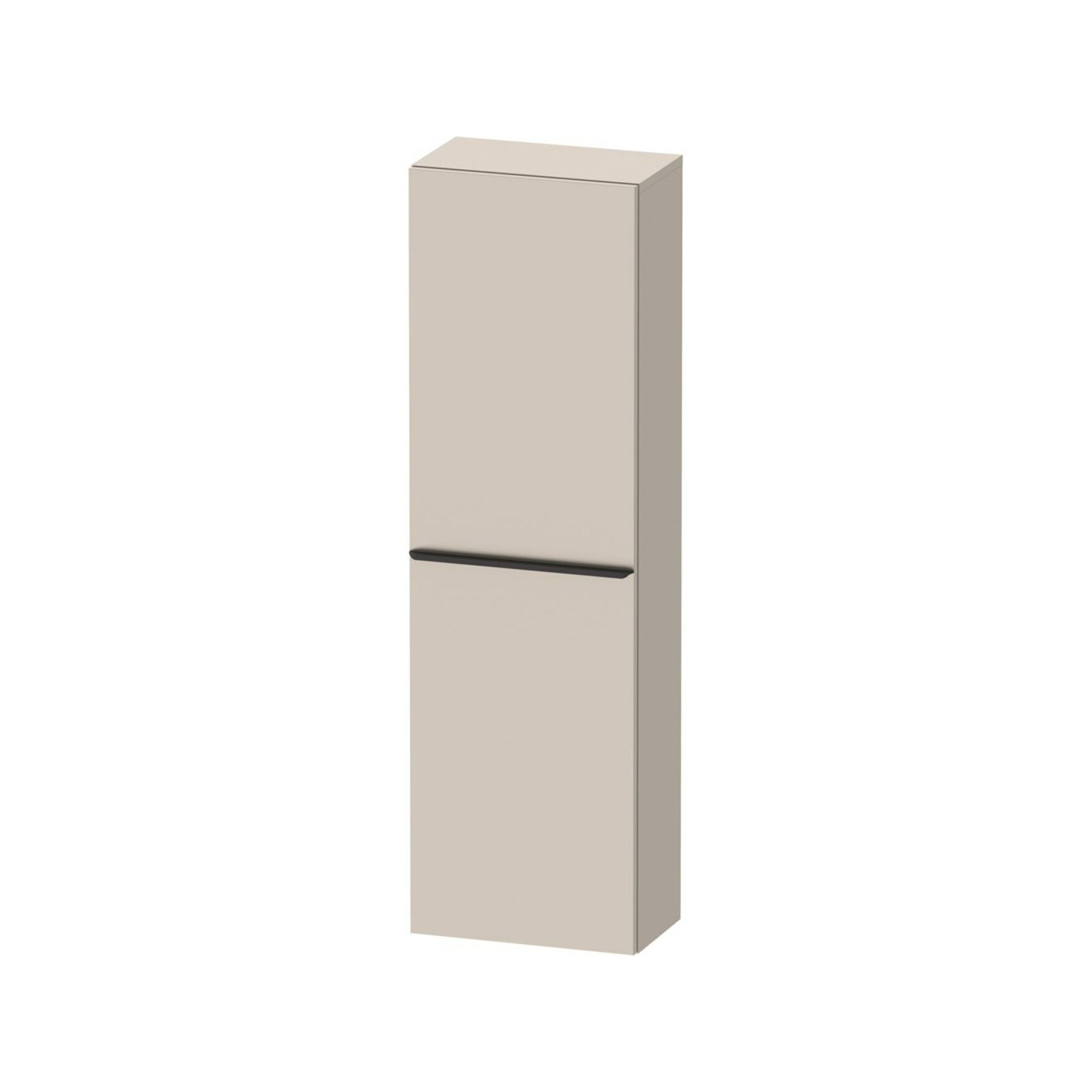 Duravit Halbhochschrank D-Neo 40x24cm, 1 Tür, 4 Bö, An R, sw/Taup ma