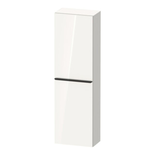 Duravit Halbhochschrank D-Neo 40x24cm, 1 Tür, 4 Bö, An R, sw/w hgl