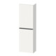 Duravit Halbhochschrank D-Neo 40x24cm, 1 Tür, 4 Bö, An R, sw/w ma-1