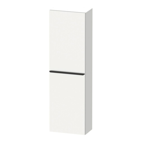 Duravit Halbhochschrank D-Neo 40x24cm, 1 Tür, 4 Bö, An R, sw/w ma