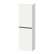 Duravit Halbhochschrank D-Neo 40x24cm, 1 Tür, 4 Bö, An R, sw/w ma