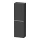 Duravit Halbhochschrank D-Neo 40x24cm, 1 Tür, 4 Bö, An re, chr/Grap ma-1