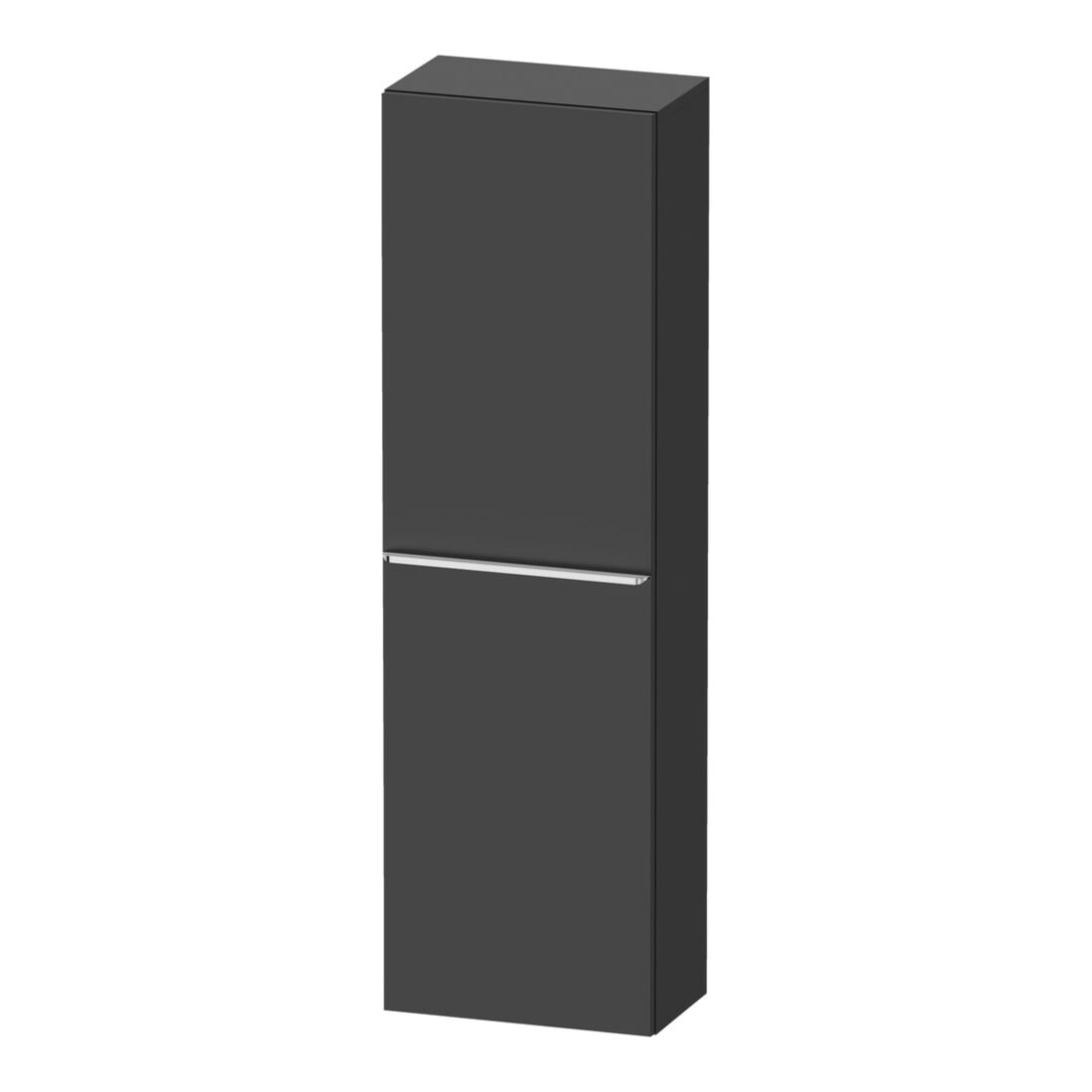 Duravit Halbhochschrank D-Neo 40x24cm, 1 Tür, 4 Bö, An re, chr/Grap ma
