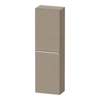 Duravit Halbhochschrank D-Neo 40x24cm, 1 Tür, 4 Bö, An re, chr/Leinen