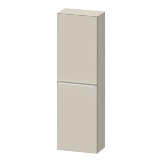 Duravit Halbhochschrank D-Neo 40x24cm, 1 Tür, 4 Bö, An re, chr/Taup ma